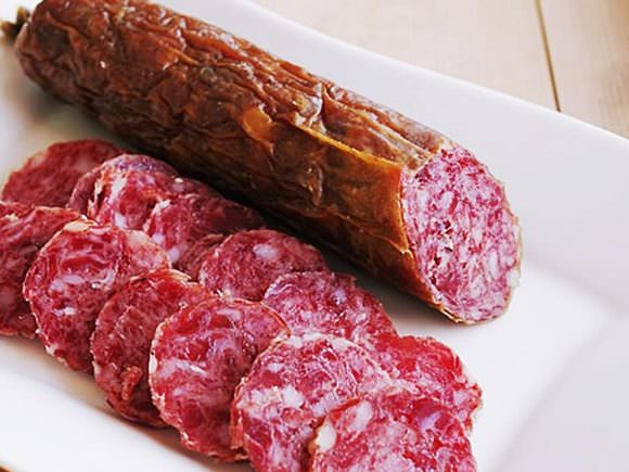 サラミはプリン体が多い食材