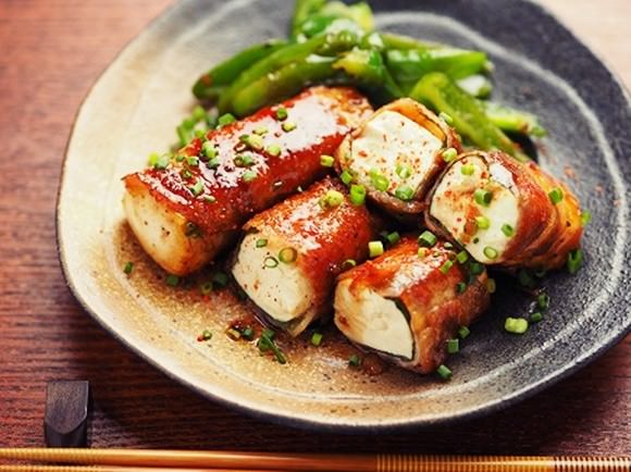 肉巻き豆腐ハンバーグ