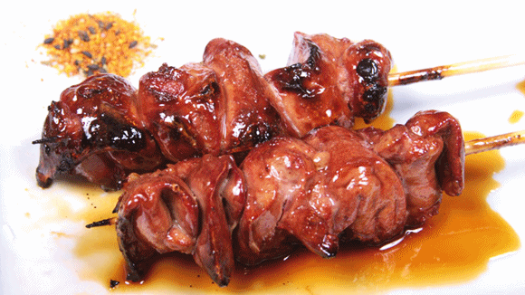 レバーの焼き鳥